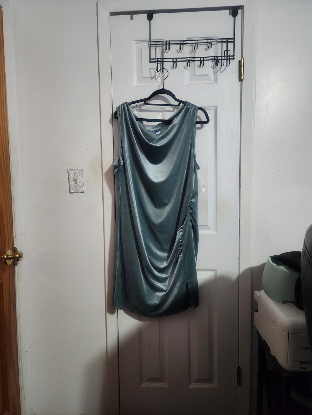 Old Navy Satin Tank Dress in Seafoam